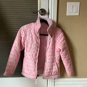 Kids The Northface Soft Fur Lined Zippered Jacket/Pink/ Size M